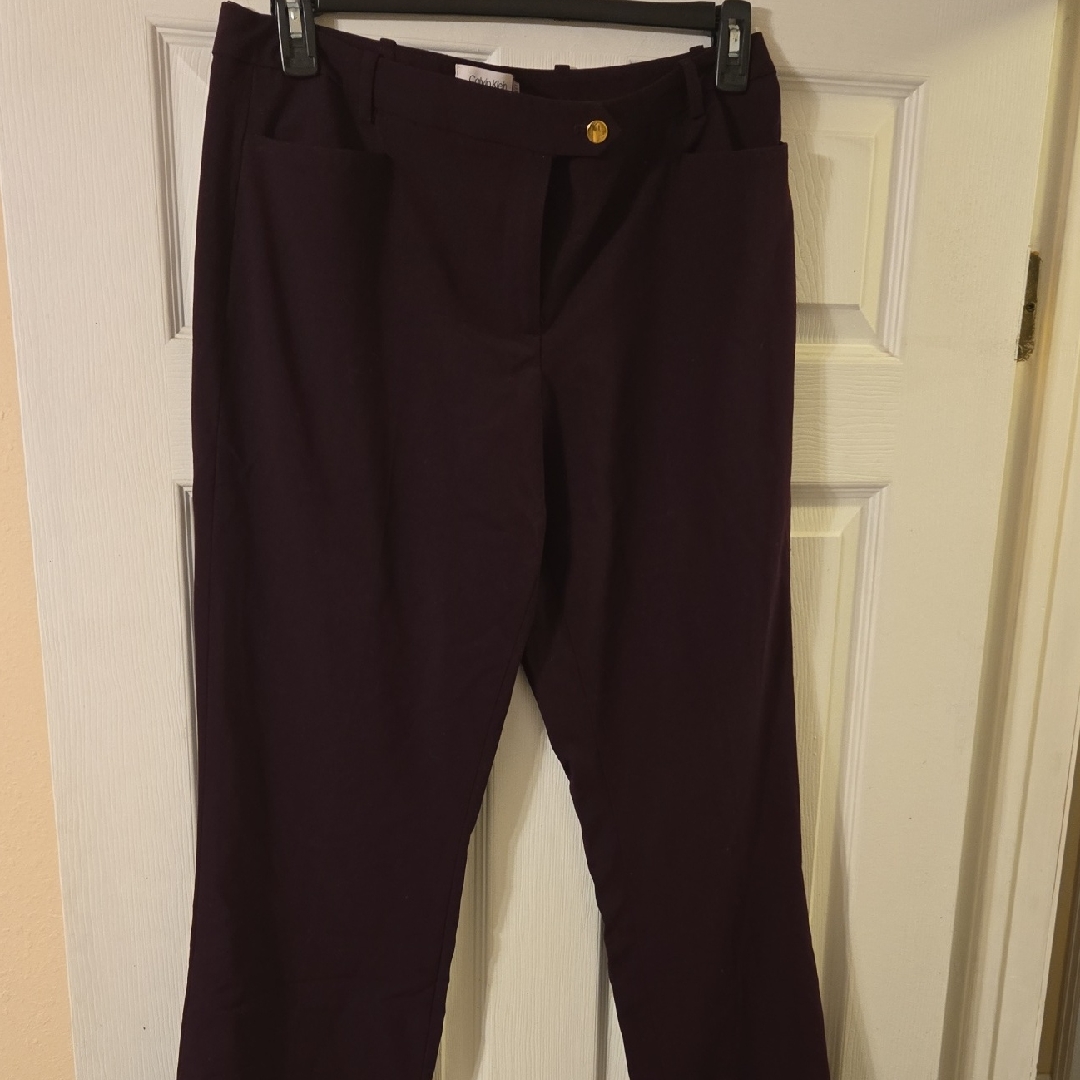 Calvin Klein Deep Purple Modern Fit Trousers